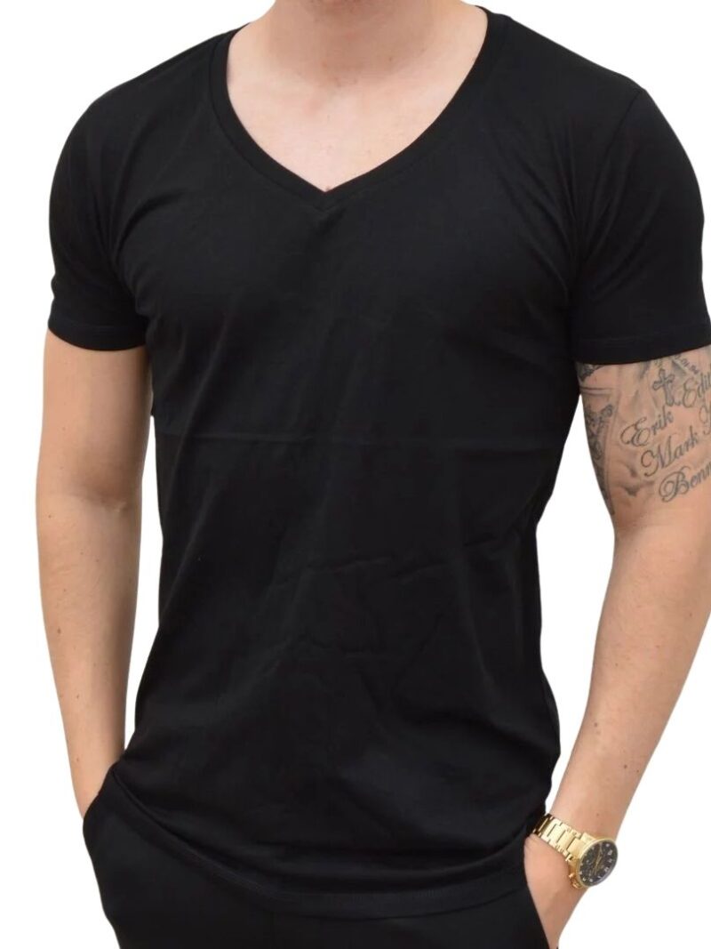Basic-t-shirt-–-deep-v-neck-sort-1