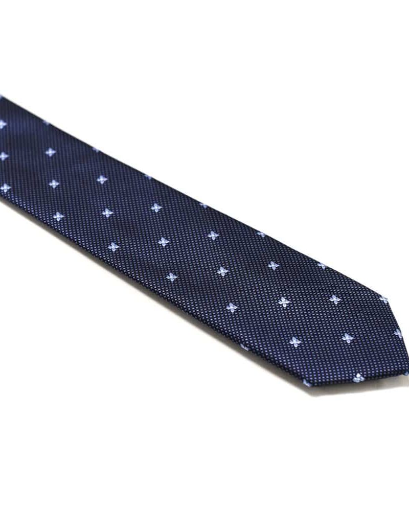 Blåt-slips-med-små-stjerne-prikker1