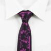 Detaljefyldt slips sort og lilla 12