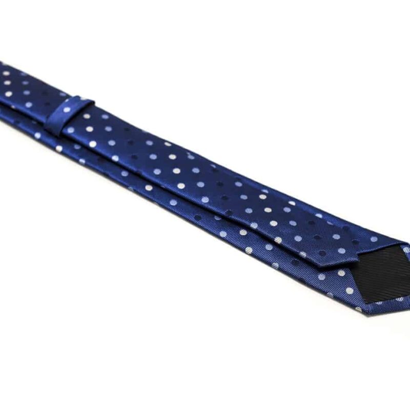 Klaasisk-blå-slips-med-prikker2