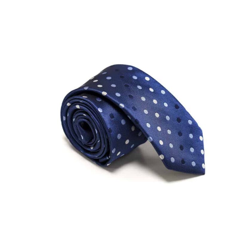 Klaasisk-blå-slips-med-prikker3