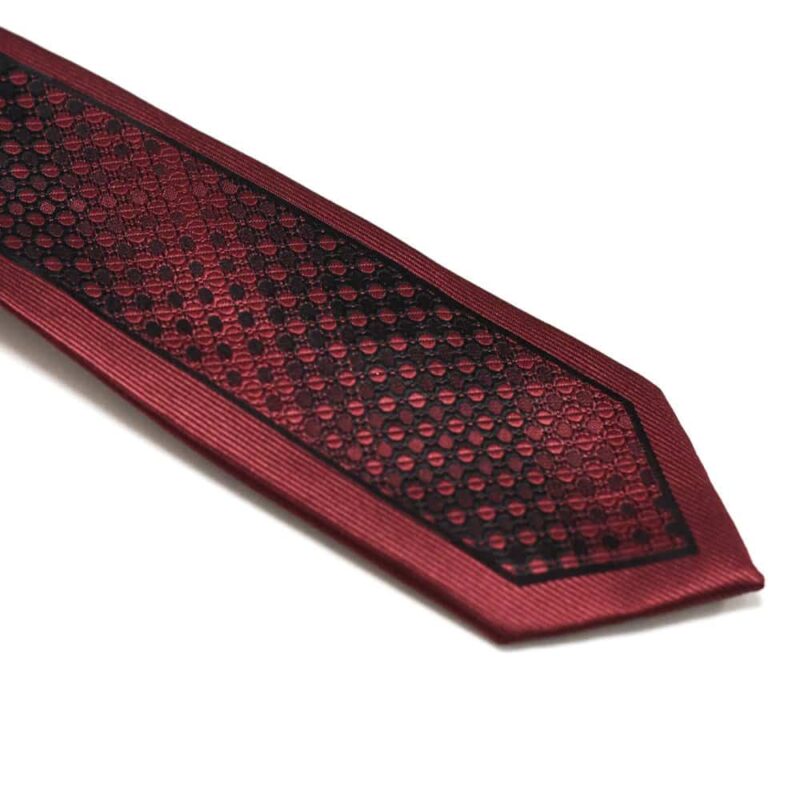 Klassisk rødt blåternet slips 2