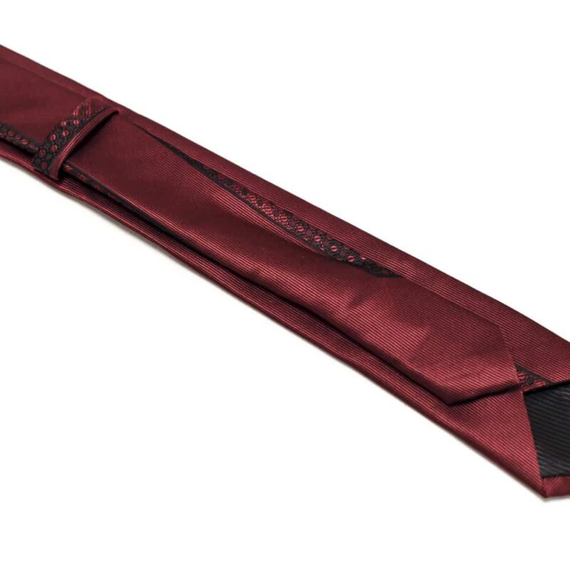 Klassisk rødt blåternet slips 3