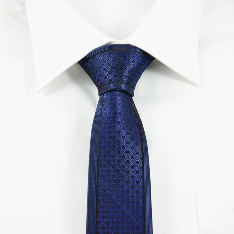 Klassisk blåternet slips 5