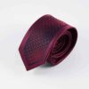 Klassisk rødt blåternet slips 11
