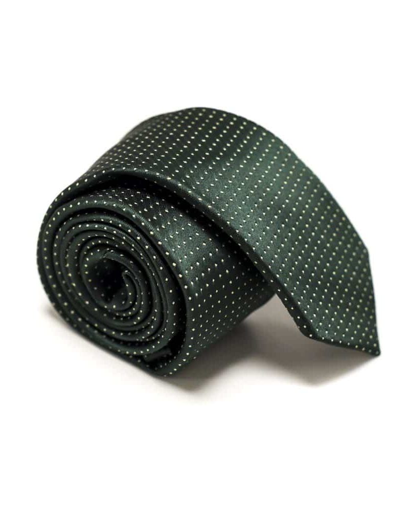 Klassisk-slips-grøn-prikket1