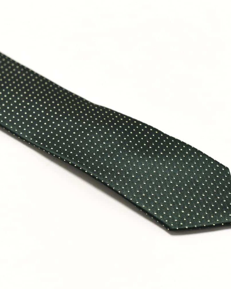 Klassisk-slips-grøn-prikket2