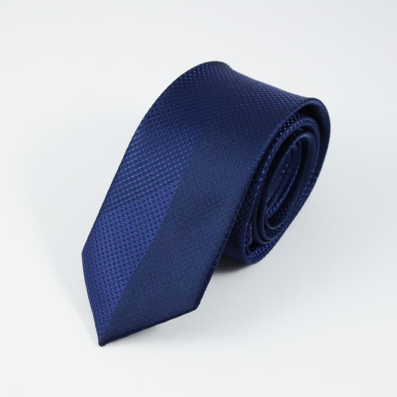 Klassisk slips marineblå 5