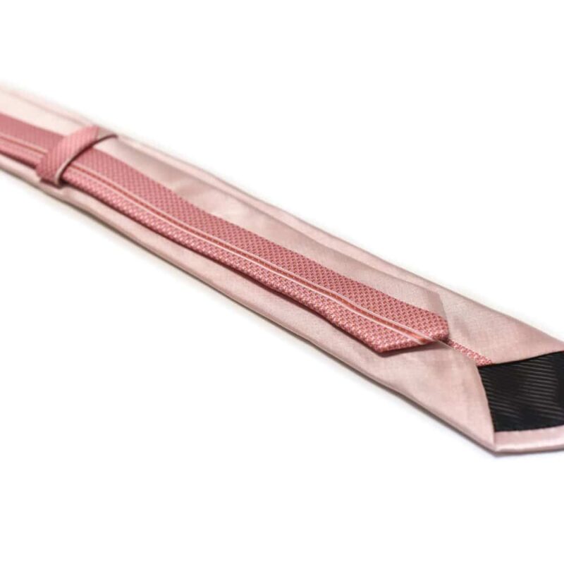 Moderne prikket lyserødt slips 3