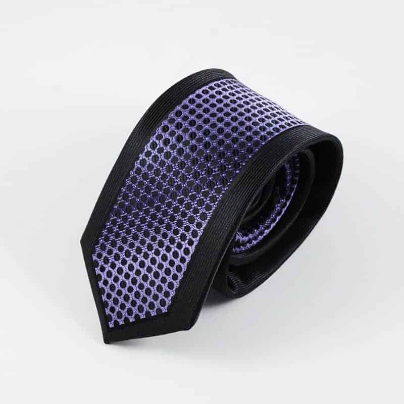 Klassisk slips sort og lilla 5