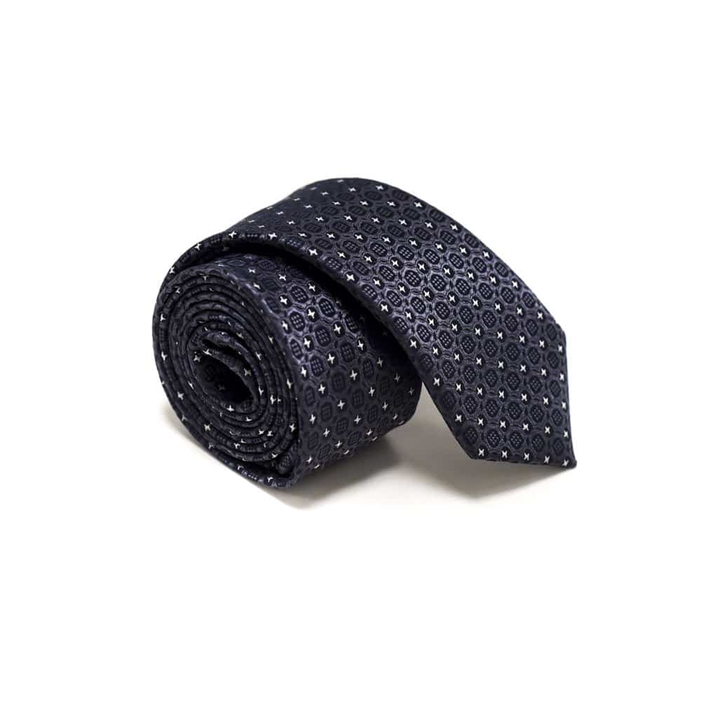 Køb Moderne sort slips med mÃ¸nster