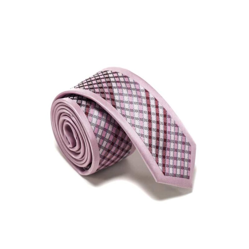 Moderne-lyserødt-skotsk-ternet-slips3