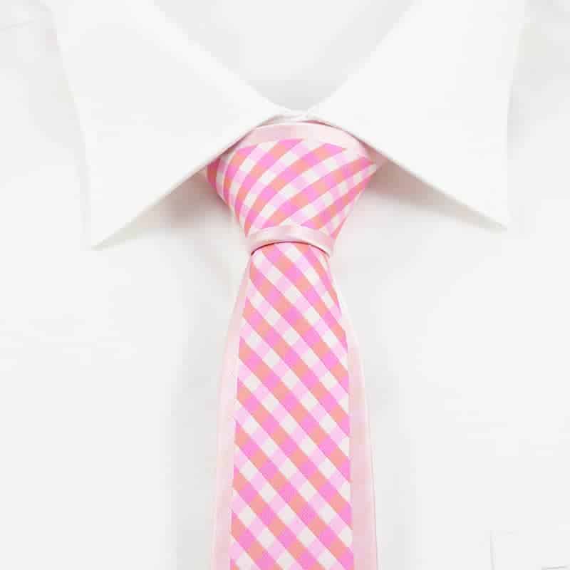 Moderne-lyserodt-slips-ternet