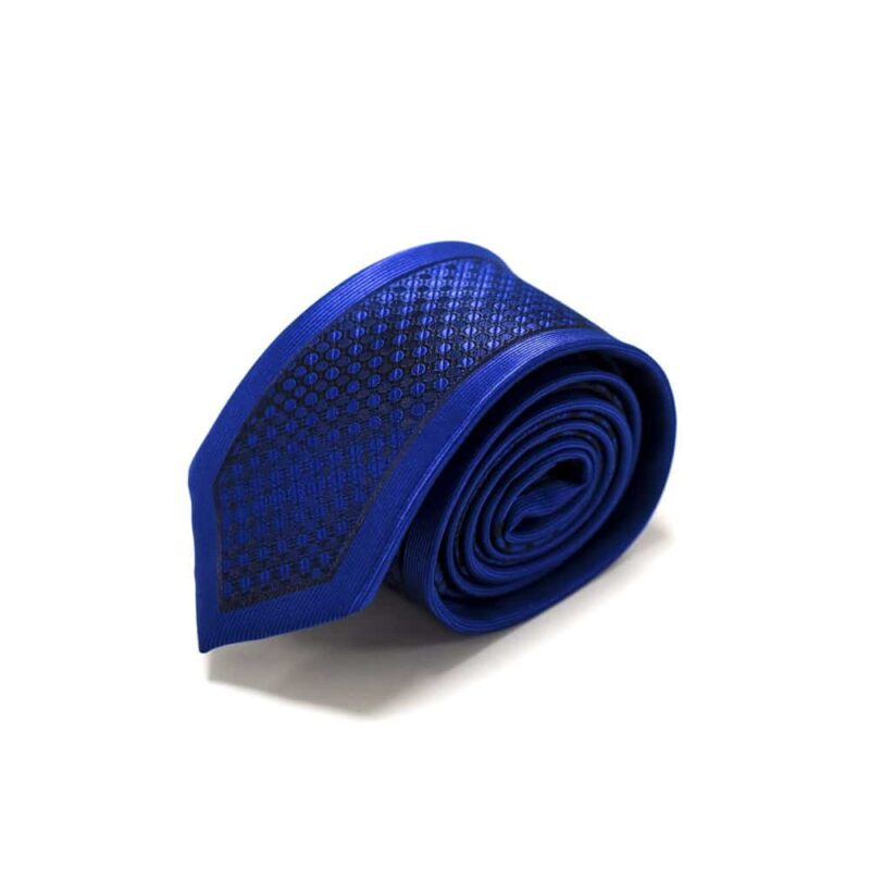 Moderne-royalblå-slips-med-flot-struktur4