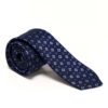 Moderne slips med blå tern 6