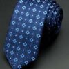 Moderne slips med blå tern 10