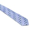 Prikket blåt slips med farver 7