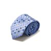 Prikket blåt slips med farver 9