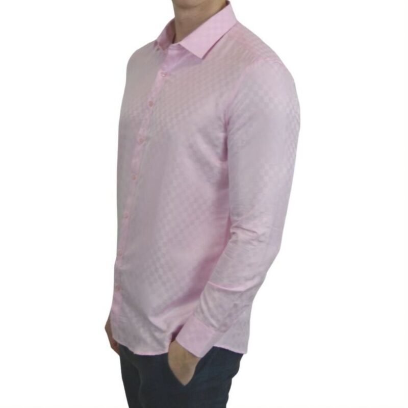 Signature - Lyserød skjorte med tern 3
