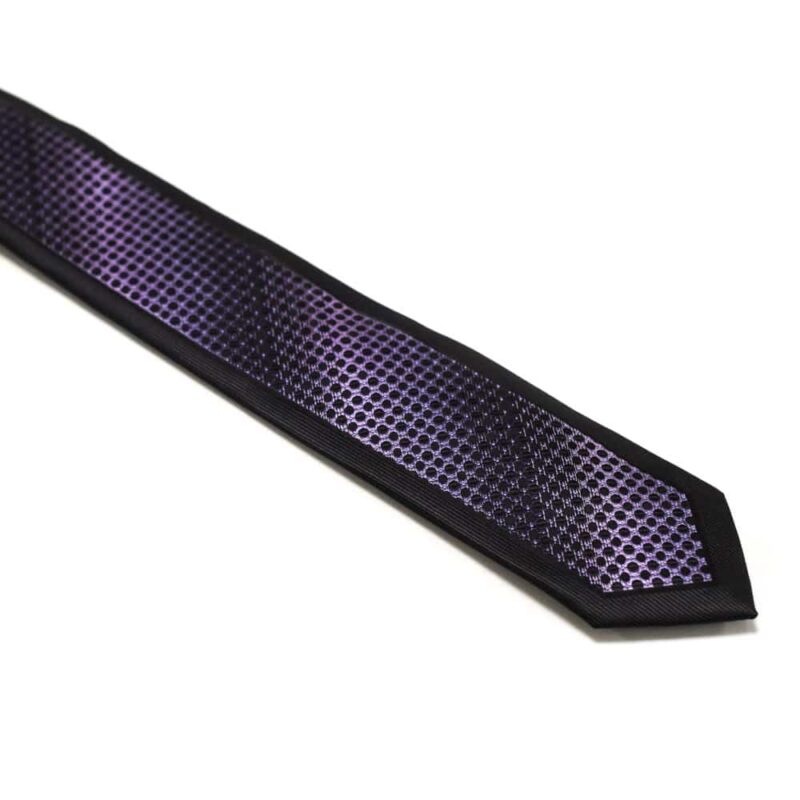 Klassisk slips sort og lilla 2