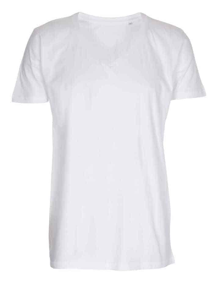 Basic T-shirt - Deep V-Neck Sort 4