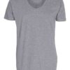 Basic T-shirt - Deep V-Neck Sort 9
