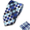 Ternet slips - Blå og sølv 10