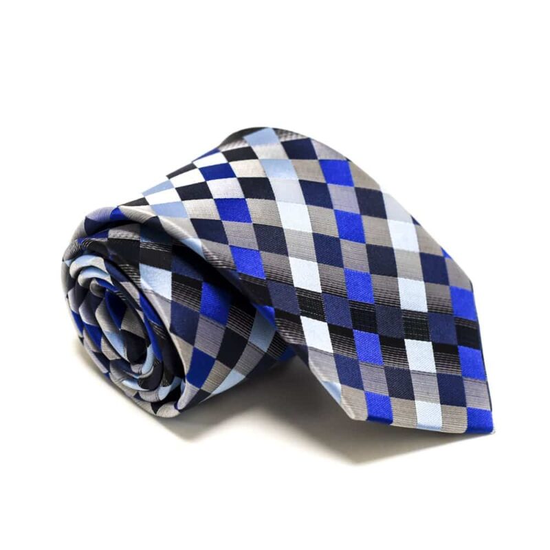 Ternet slips - Blå og sølv 1