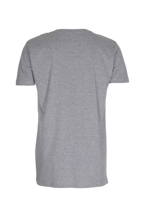 Basic T-shirt Deep Cut Lysegrå 2