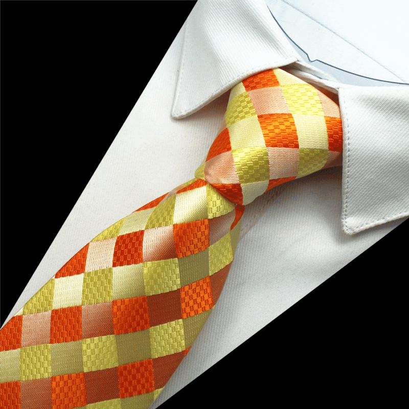 Ternet slips - Guld og orange 5