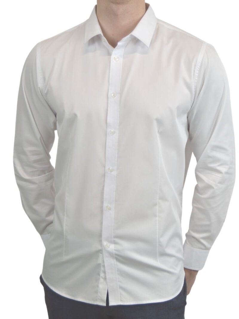 Signature - Hvid Smoking Skjorte