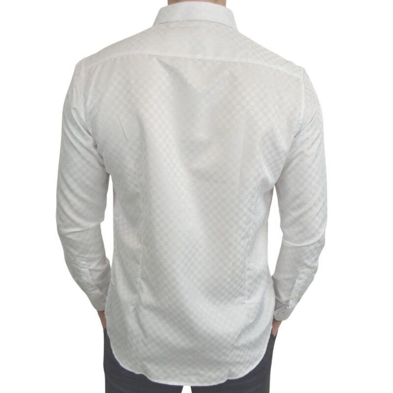 Signature - Hvid Skjorte Med Tern