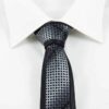 Detalje fyldt slips - Sort og sølv 12