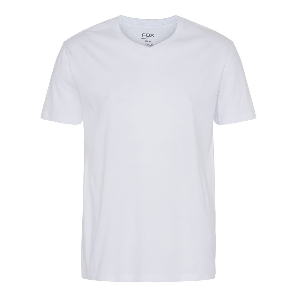 Basic T-shirt V-Neck Hvid