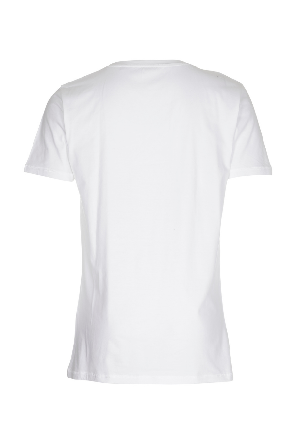 Basic T-shirt Deep Cut Hvid 2