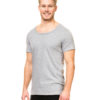 T-shirt - Deep V-Neck Lysegrå 6