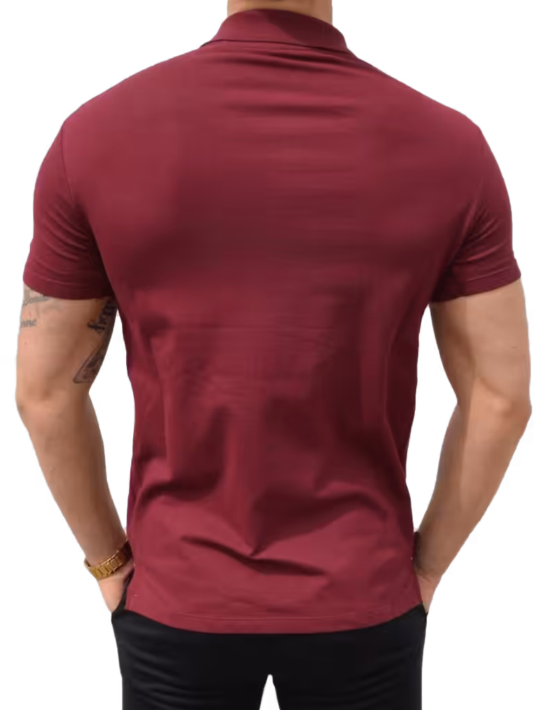 Red Polo Back Cut