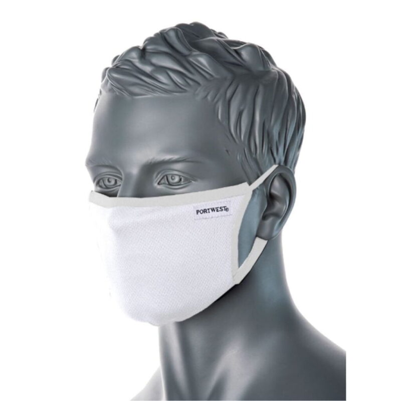 Premium Stof Maske Hvid 1