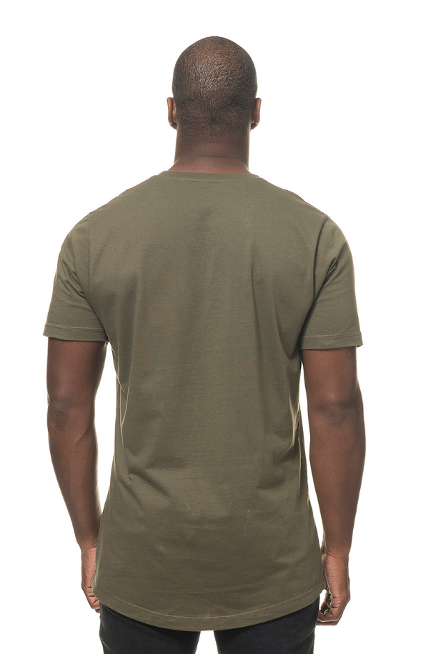 Long tee t-shirt army grøn 8