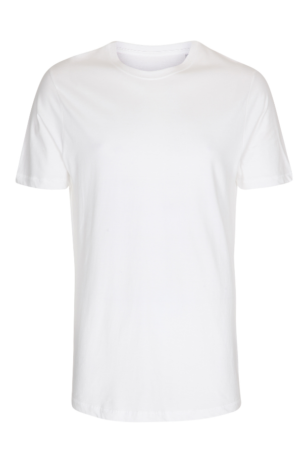 Long tee t-shirt hvid