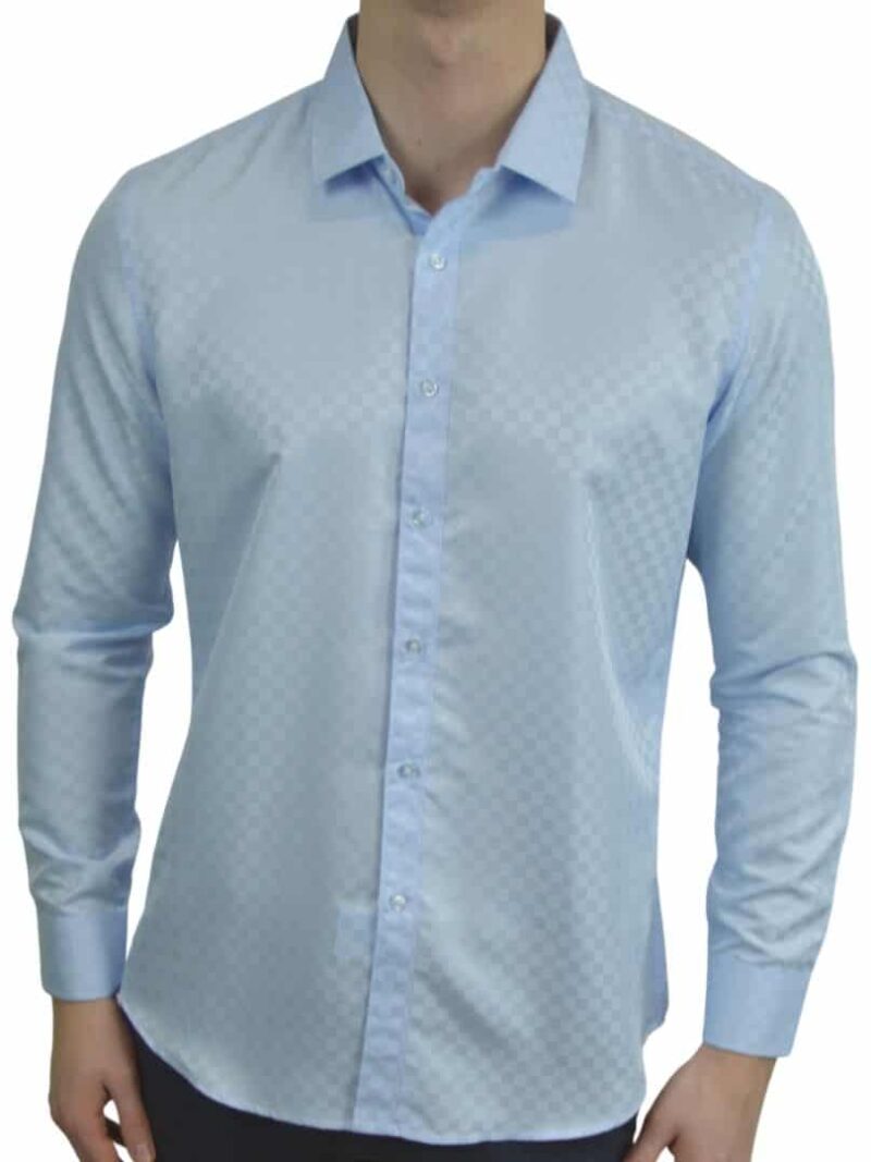 Signature - Blå Skjorte Med Tern