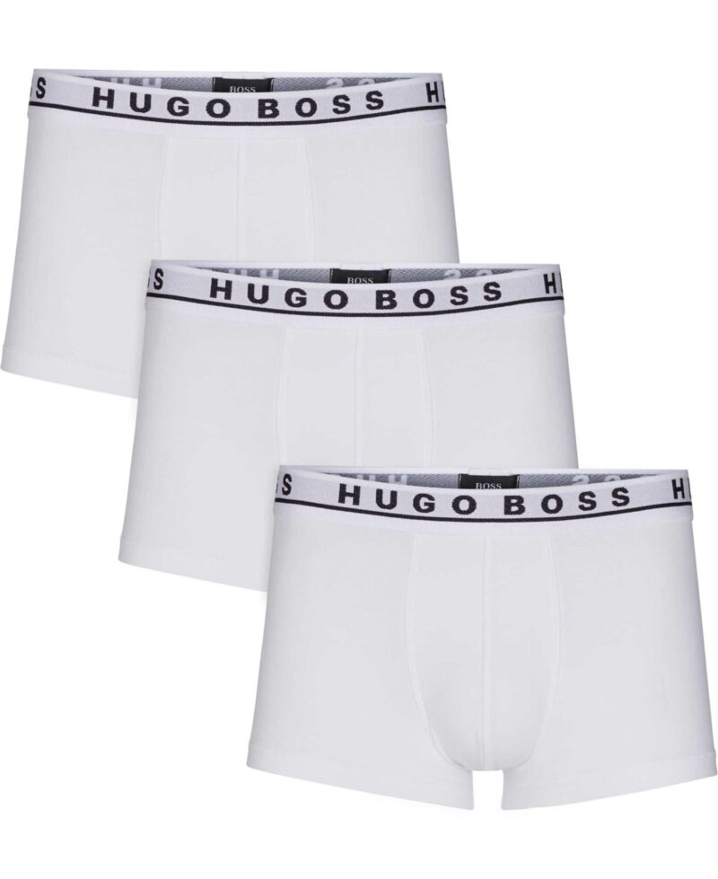 Hugo Boss 3 Pack Cotton Stretch Boxer Shorts Hvid S,