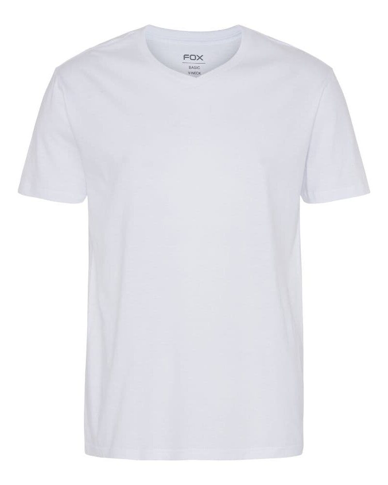 Basic T-shirt V-neck Hvid