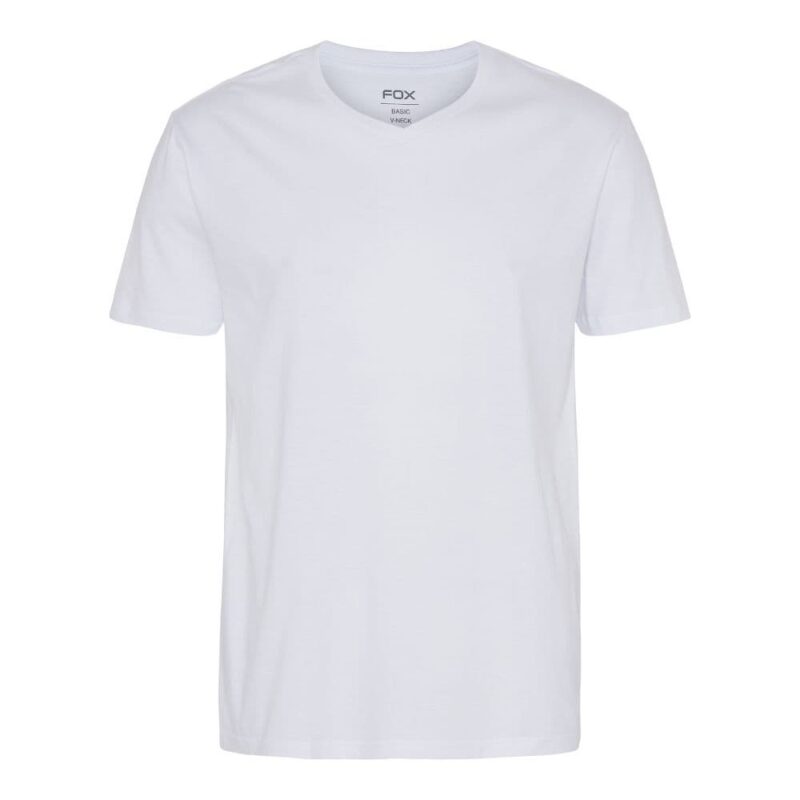 Basic T-shirt V-neck Hvid