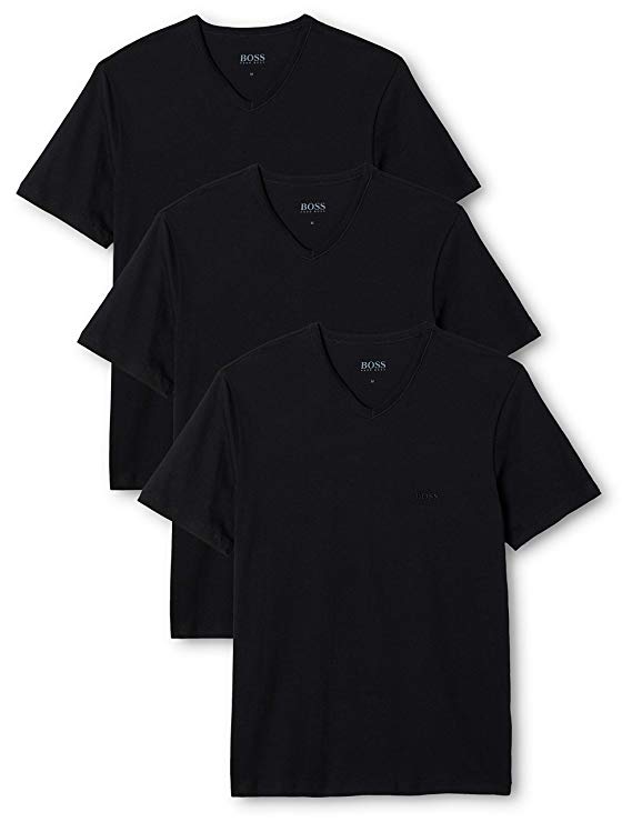 Hugo Boss 3 Pack V-neck Regular Fit Sort S