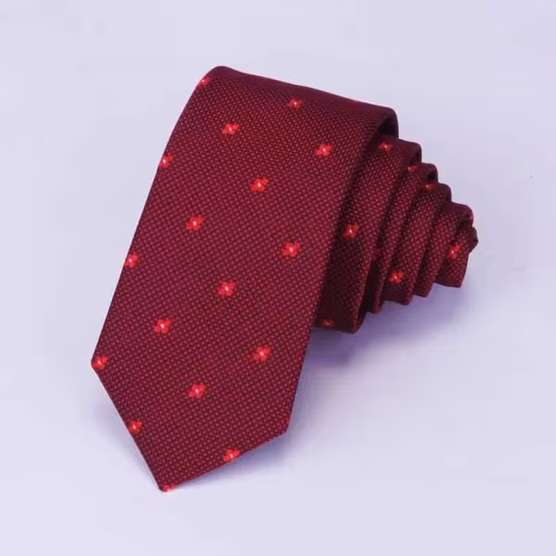 Rødt Prikket Slips