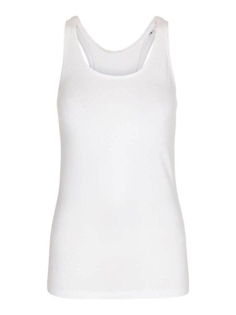 Fitness Tanktop Kvinde Hvid