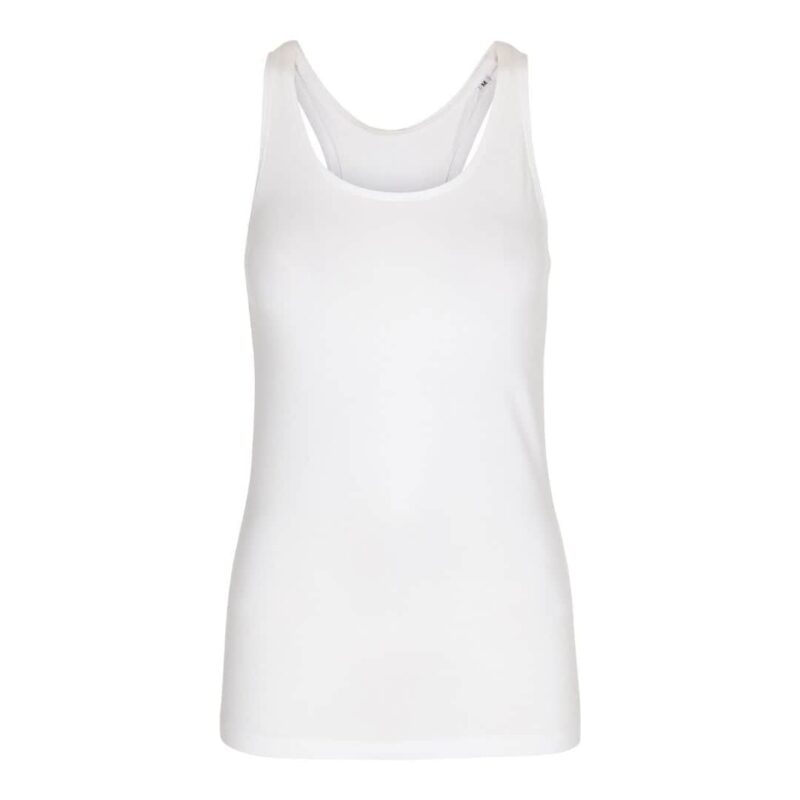 Fitness Tanktop Kvinde Hvid