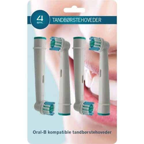 Oral-b Kompatible Tandbørstehoveder 4 Stk.