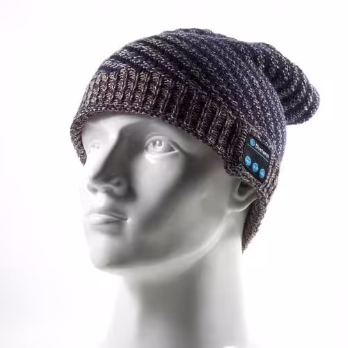 Bluetooth Hovedtelefon Vintervarm Twill Hat Med Mikrofon – Blå / Brun / Hvid Bluetooth Hovedtelefon Vintervarm Twill Hat Med Mikrofon - Blå / Brun / Hvid
